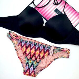 🔥VICTORIA SECRET SWIMSUIT 2 pc top 34D push-up bottom small New #7